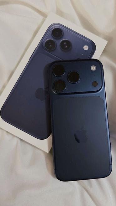 apple iphone 17: IPhone 17 Pro, Новый, 256 ГБ, Голубой, Коробка, 100 % — 2