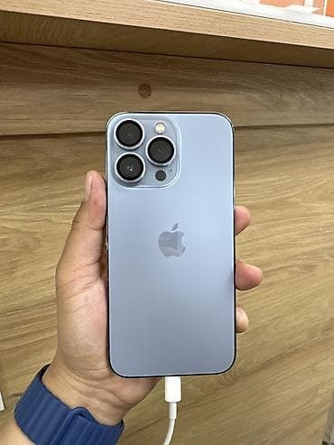 телефон айфон13: IPhone 13 Pro, 128 ГБ, Sierra Blue, Кабель, 75 % — 1
