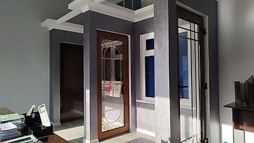 зеркало для дом: Двери для домов и квартир, Деревянная, Витражная, цвет - Коричневый — 1