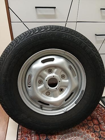 r 16: Колеса в сборе 215 / 75 / R 16, Лето, Б/у, Комплект, Легкий коммерческий транспорт (C/LT), Железные, отверстий - 5 — 5