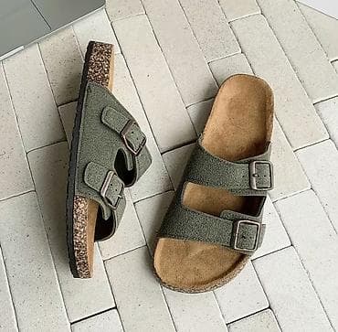 Босоножки, сандалии, шлепанцы: Босоножки, 40, Birkenstock, Новый, цвет - Зеленый, Самовывоз, Платная доставка — 1