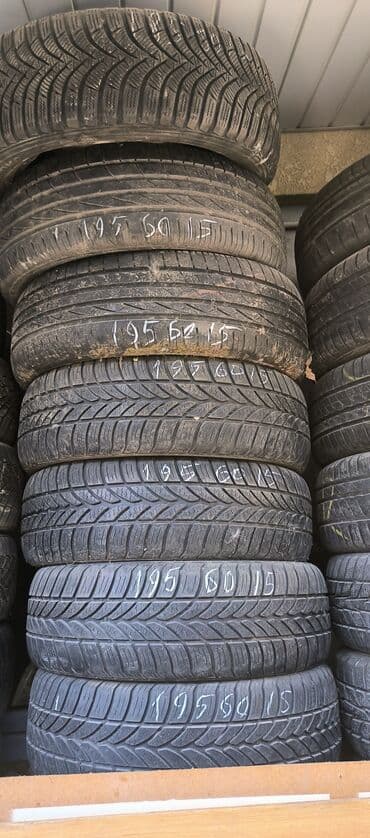 купить диски штампованные r15: Шины 195 / 60 / R 15, Всесезонная, Б/у, Комплект, Легковые, Германия, Continental — 1