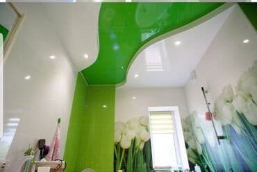 натяжные потолки бишкек фото цены: Натяжной потолок 3D потолки, Глянцевое, Матовое — 29