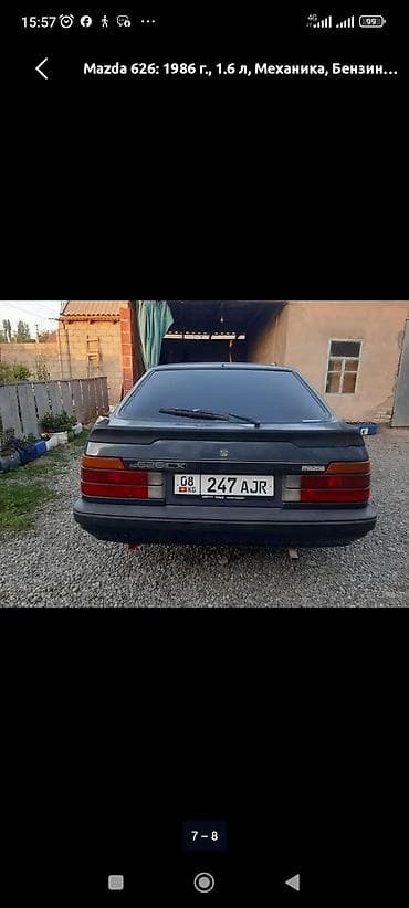 мазда mx 6: Mazda 626: 1986 г., 2 л, Механика, Бензин, Лифтбек — 4