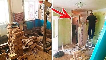 Демонтаж и черновые работы “под ключ” - Разборка перегородок: кирпич