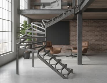 лесница перила: Металлическая лестница Для дома, Бесплатная консультация, Стиль: Классический — 1