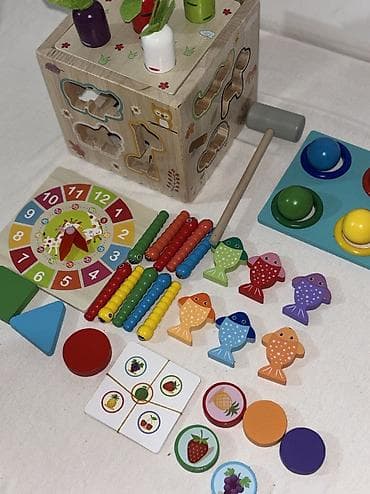 реалии: Деревянный игровой набор “Кухня – миксер с аксессуарами”. Что внутри — 6