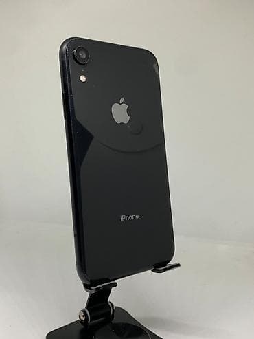 IPhone Xr, Б/у, 128 ГБ, Черный, Защитное стекло, Чехол, 75 % — 1