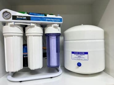 швабра виледа бишкек: Ичүүчү суу үчүн чыпка, Суу тазалоо баскычтарынын саны: 6, Акысыз орнотуу, Бактын көлөмү: 10 литр, Фильтрация түрү: Осмос системасы, Бренд: Bosfor — 1