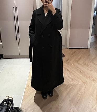 Личные вещи: Пальто, Классика, Осень-весна, Длинная модель, Двубортная модель, S, M — 2