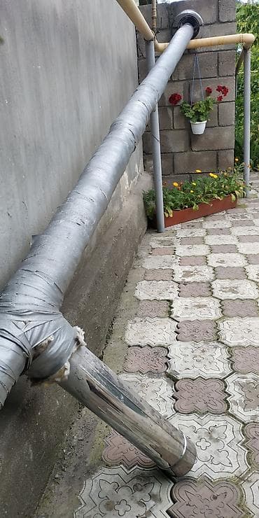 газовый кател бу: Котёл газовый напольный "Гефест", б/у с трубой в комплекте — 5