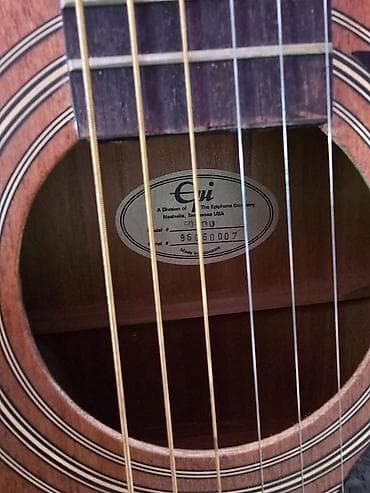 Велосипеды: Акустическая гитара Epiphone (Epi by Gibson), модель CD-100, сделано в — 4
