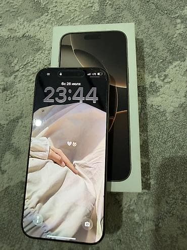 монитор мак: IPhone 16 Pro Max, Б/у, 512 ГБ, Desert Titanium, Чехол, Защитное стекло, Коробка, 90 % — 5