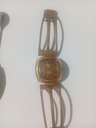 asics sky elite: Две винтажные наручные часы. Омах 1000 Слава 2500сом позолоченные 1) — 2