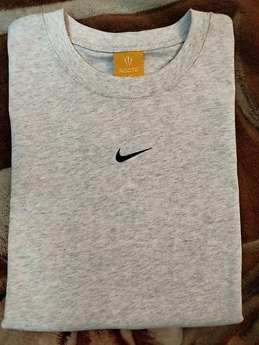 именные: Мужская футболка, L, Nike, Новый, цвет - Серый, Бесплатная доставка — 10