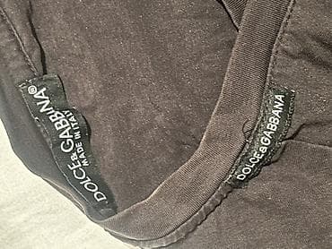 Эркектер кийими: Эркектердин футболкасы, Стандарт, Dolce & Gabbana, Колдонулган, түсү - Кара, Өзү алып кетүү — 4