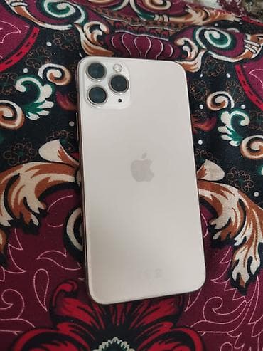 iphone 11 pro купить в бишкеке: IPhone 11 Pro, Б/у, 64 ГБ, Серебристый, Чехол, 81 % — 2