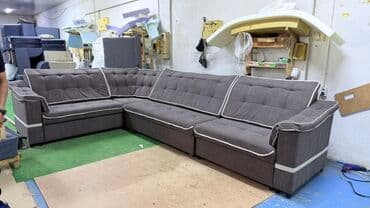 удобный диван: Угловой диван, C подушками, Трехместный — 5