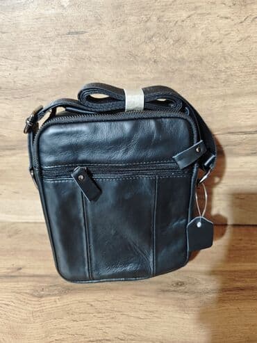 сумка и кошелек набор: Барсетка, Материал: Натуральная кожа, Новый — 3