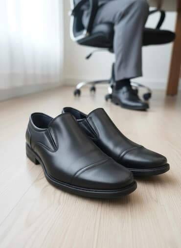 ecco 42: Мужские туфли, 42.5, Новый, цвет - Черный, Самовывоз — 2