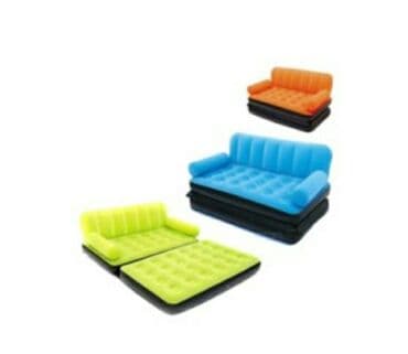 надувные диваныматрасы для сна: Надувной диван, Новый, Самовывоз, Бесплатная доставка, цвет - Оранжевый — 1