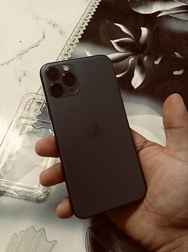 чайники бу: IPhone 11 Pro, Б/у, 256 ГБ, Matte Midnight Green, Зарядное устройство, Защитное стекло, Чехол, 84 % — 1