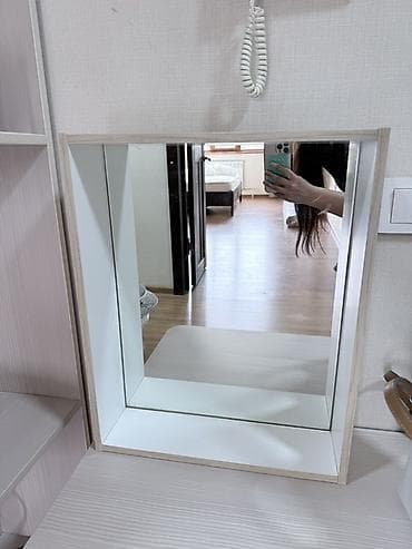 настольные зеркала: Настольное/настенное косметическое зеркало с боковыми створками - — 3