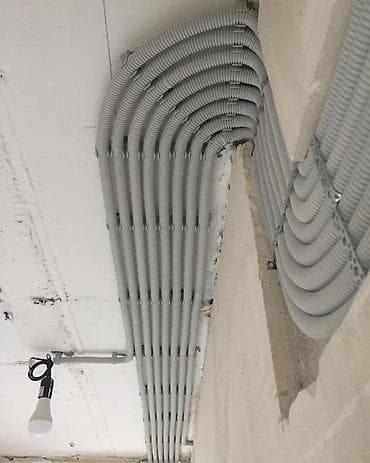 Курулуш жана оңдоо кызматтары: Профессиональный электромонтаж “под ключ” Что выполняется: - — 6