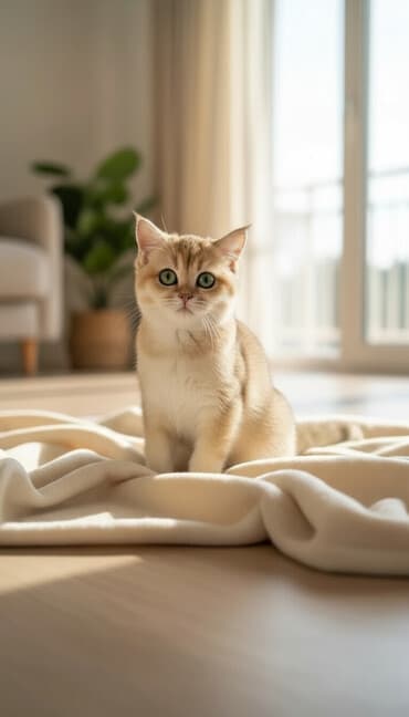 Британская короткошёрстная, 3 месяца, Девочка, Золотая шиншилла, Приучена к лотку, Проглистована