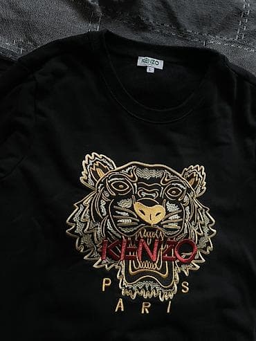 форма тигра: Мужская толстовка, L, Kenzo, Б/у, цвет - Черный — 3