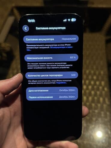 samsung fold: IPhone 16 Pro Max, Серебристый, 93 % — 2