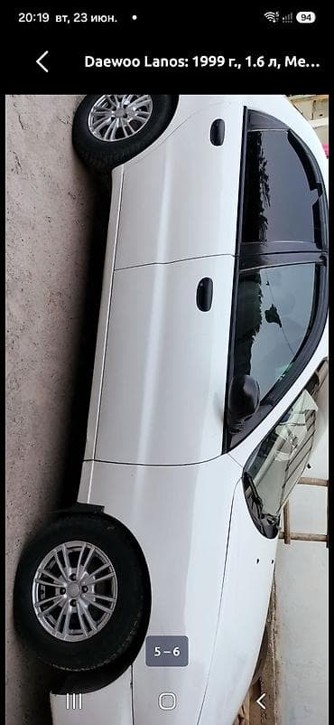 Транспорт: Daewoo Lanos: 1999 г., 1.6 л, Бензин, Седан — 5