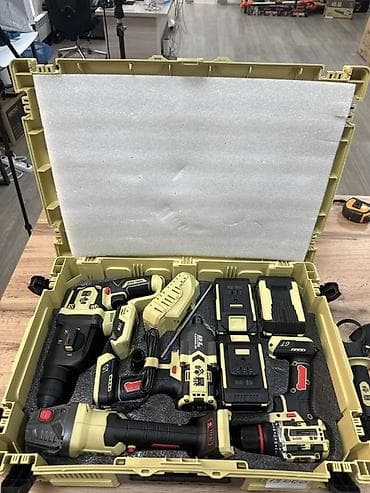 мастит: FENGBAO 4/1 Набор аккумуляторного электроинструмента в кейсе Состав — 5