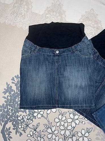 xl: Продаю джинсовые юбки для беременных Германия Резинка очень комфортная — 2