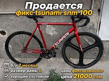 tsunami fix: Городской велосипед, Tsunami, Рама L (172 - 185 см) — 1