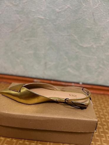 Жеке буюмдар: Туфли, 39, Zara, Жаңы, түсү - Алтын, Өзү алып кетүү — 3