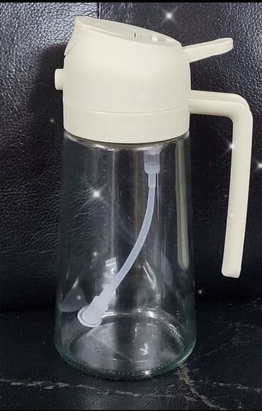 дозатор: Стеклянный распылитель для масла с ручкой и дозатором. Удобный — 3