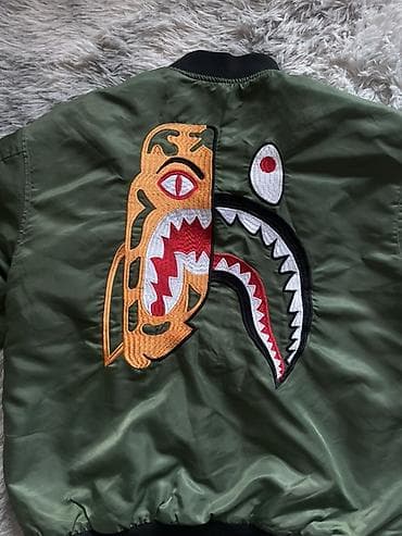 soft shell: Бомбер, Осень-весна, С вышивкой, M — 4