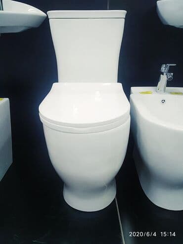 сиденья для унитаза: Унитаз №2355белый крышка с доводчиком круговой смыв наш адрес АЮ — 2