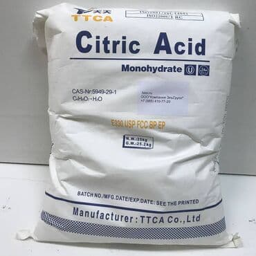 Лимонная кислота (пищевая добавка E 330), производство Китай лимонка
