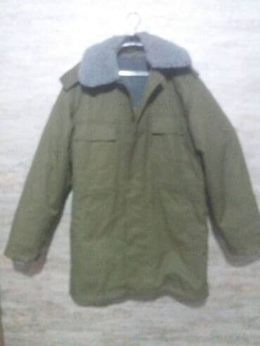 бушлат военные: Куртка с утеплением. Цвет - хаки, темно-зеленый, с капюшоном — 5