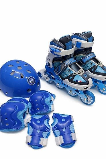 Ролики: Новые детские роликовые коньки с защитой - Тип: раздвижные — 2