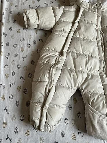 Жаш балдар үчүн үстүлөр жана көйнөктөр: Детский зимний комбинезон-конверт Baby Go, размер 68. - Тёплый и — 4