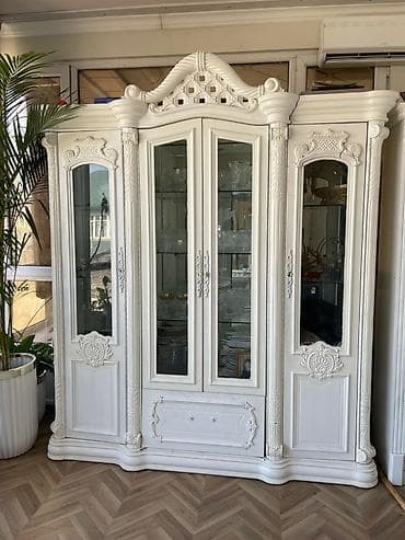 шкафты для посуды: Буфет, Б/у, Без мойки, Дерево — 1