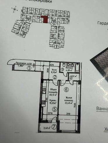 лев толстой баха: 1 комната, 65 м², Элитка, 10 этаж, Косметический ремонт — 2