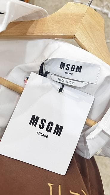 Личные вещи: MSGM Milano — рубашка с декоративной накидкой - Бренд: MSGM Milano — 3