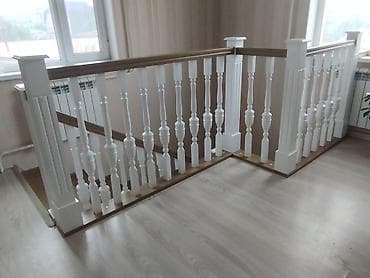 опрыскиватель для деревьев: Деревянная лестница Для дома, Форма лестницы: Много-маршевая, Стиль: Классический — 9