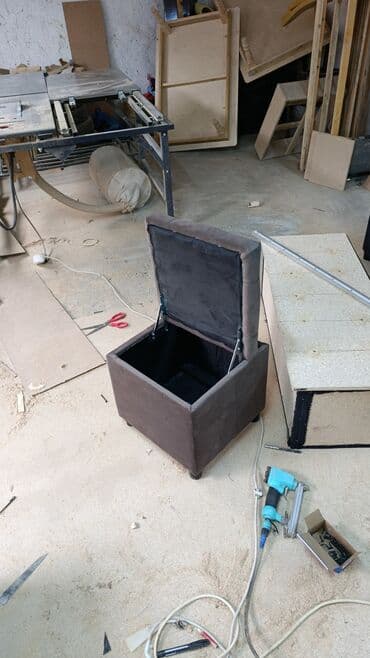 купить кресло кровать в бишкеке: Пуф-банкетка с отделением для хранения - Компактный кубический пуф со — 3