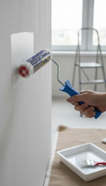 Валик малярный АКОР «ЕВРО» в сборе - Тип покрытия: велюр (шерсть)