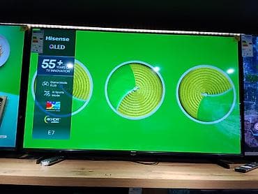 Hisense QLED E7 — 55" 4K HDR Ключевые особенности: - QLED‑панель